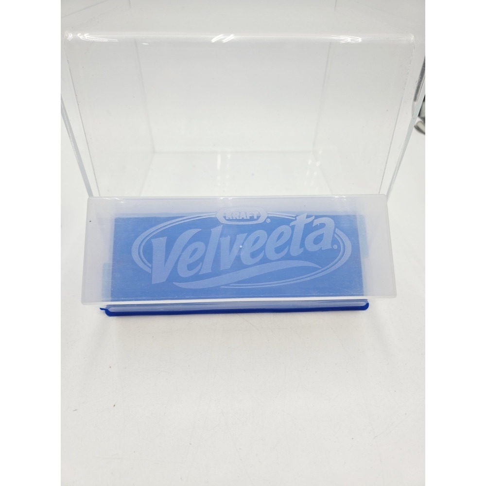 Kraft Velveeta Cheese Keeper Box Container 2 LB Block Storage Blue Bottom